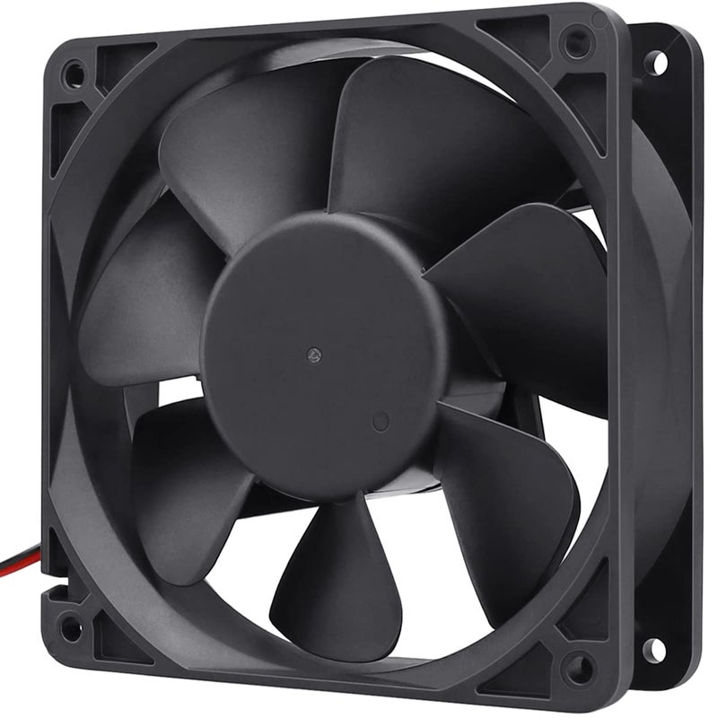 GDSTIME Dual Ball Bearings 1238 Cooling Fan, 120mm x 38mm 24V DC 125CFM Brushless Cooler Fan - Image 3